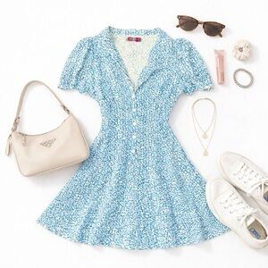 Crowley Collared Floral Mini Dress